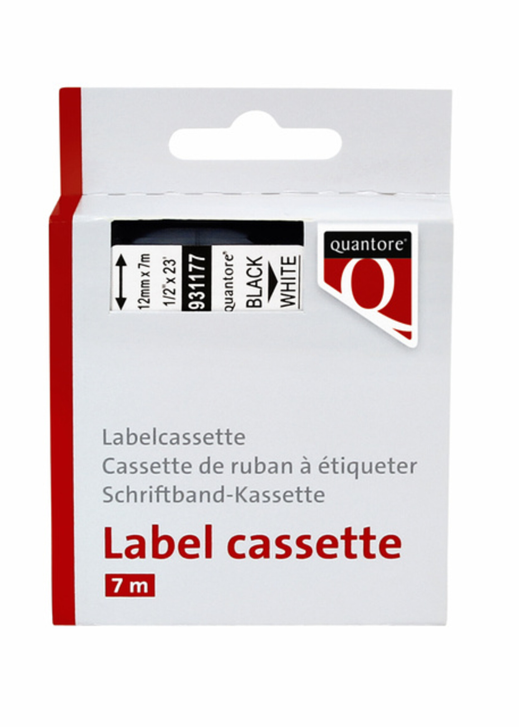 Quantore Quantore LABELTAPE 45013 12MM WT/ZW