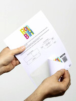 Durable BADGE BEZOEKERS A4 100STKS