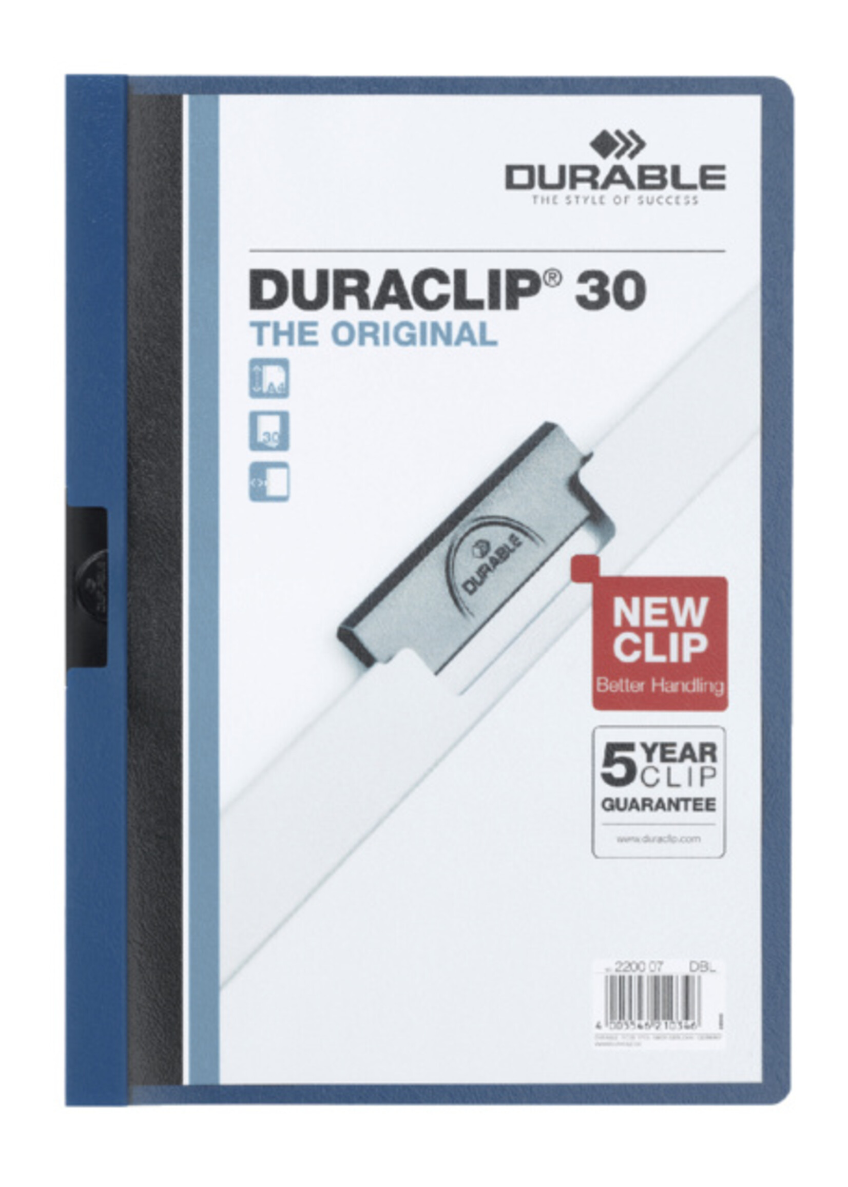 Durable Durable KLEMMAP 2200 A4 PL/TR 3MM BL