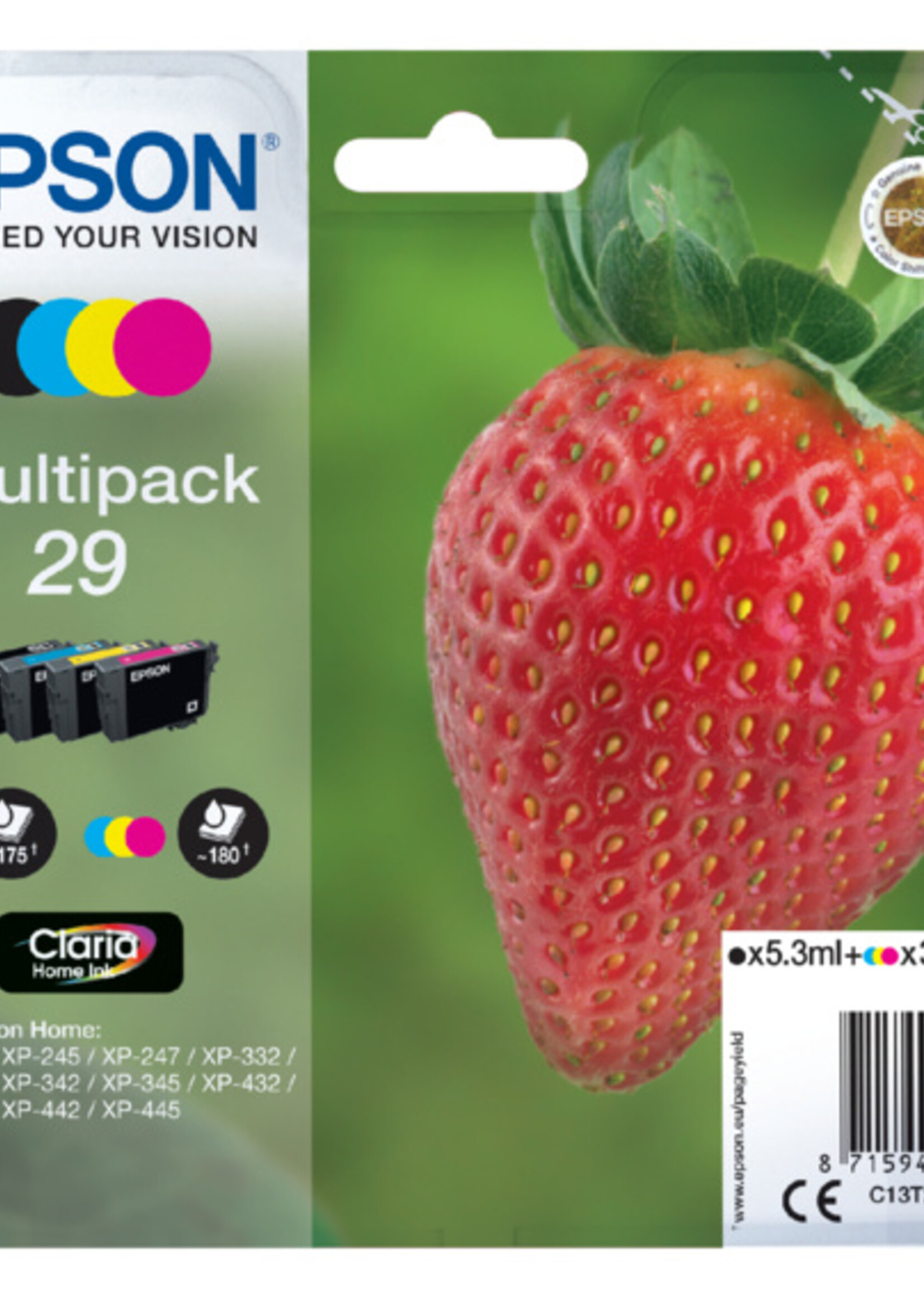 Epson Epson INKCARTRIDGE 29 T2986 MP ZW+3KL