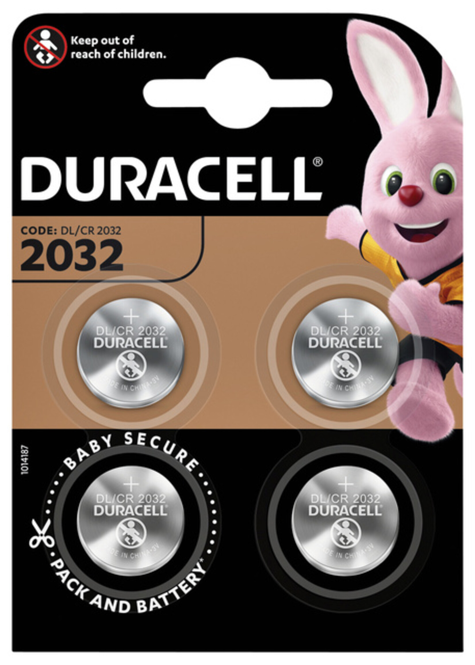 Duracell Duracell BATTERIJ 2032 LITHIUM 4STKS