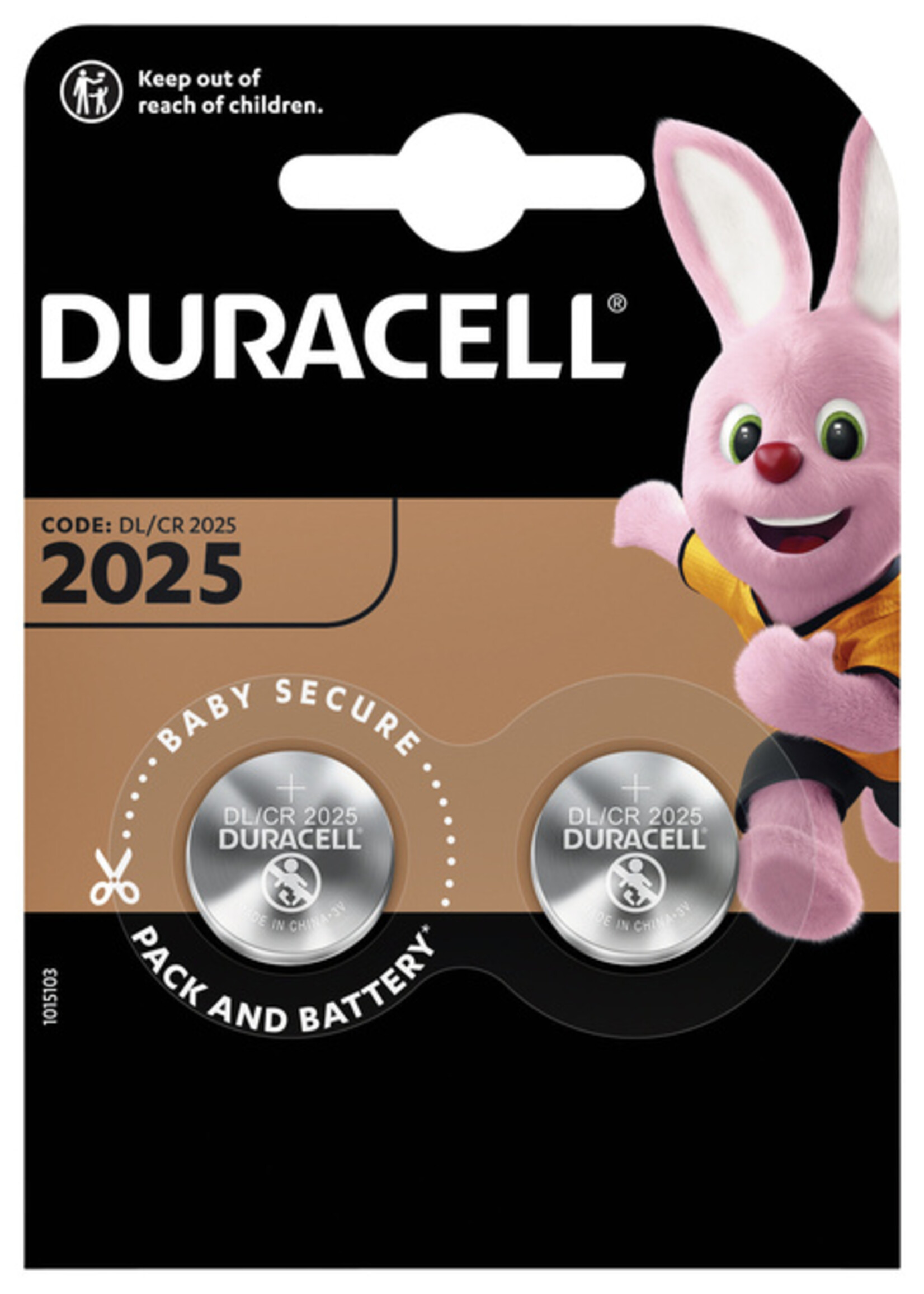 Duracell Duracell BATTERIJ 2025 LITHIUM 2STKS