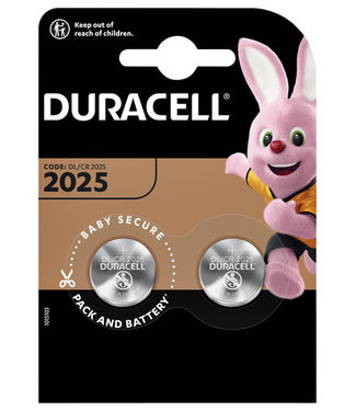 Duracell BATTERIJ 2025 LITHIUM 2STKS