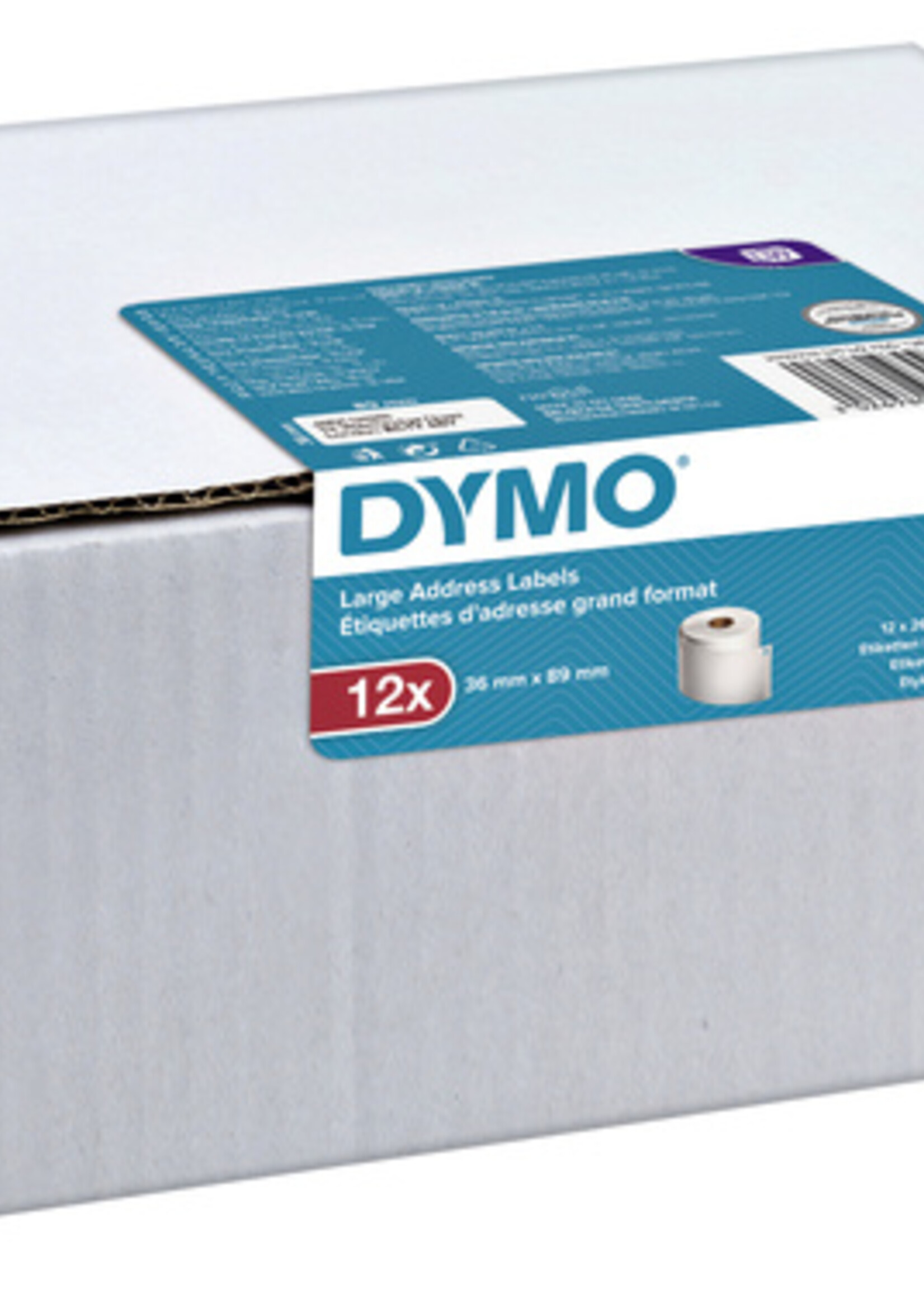 Dymo Dymo L-ETIKET 99831 36X89 WT 3120LBLS 12RLN