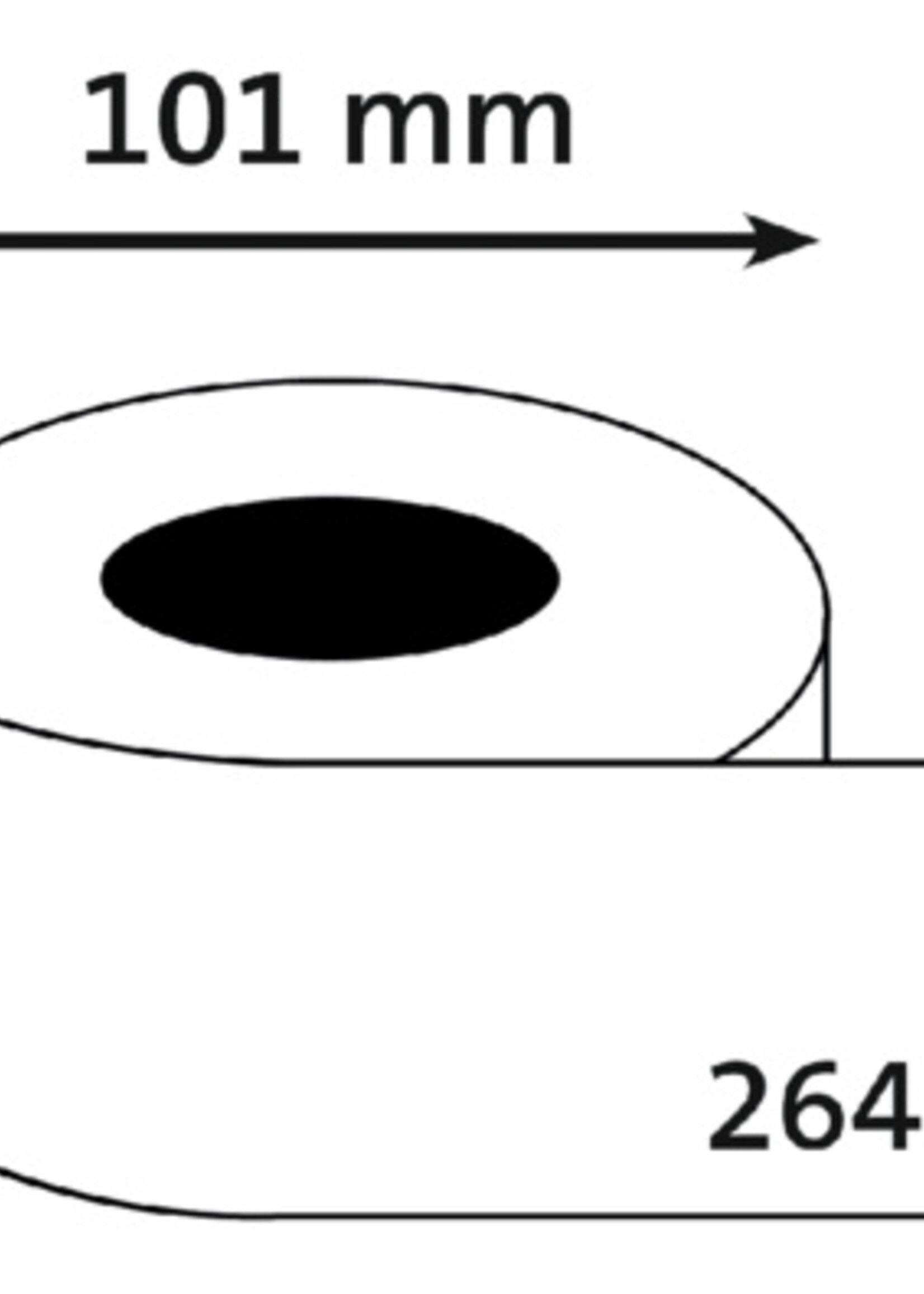 Dymo Dymo L-ETIKET 13186 101X54 WT 2640LBLS 12RLN