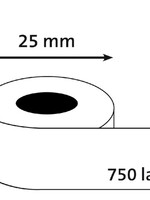 Dymo L-ETIKET 11253 25X25 WT 750LBLS