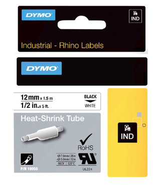 Dymo LTAPE 18055 12MM WT/ZW