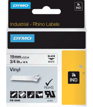 Dymo LTAPE 18445 19MM WT/ZW