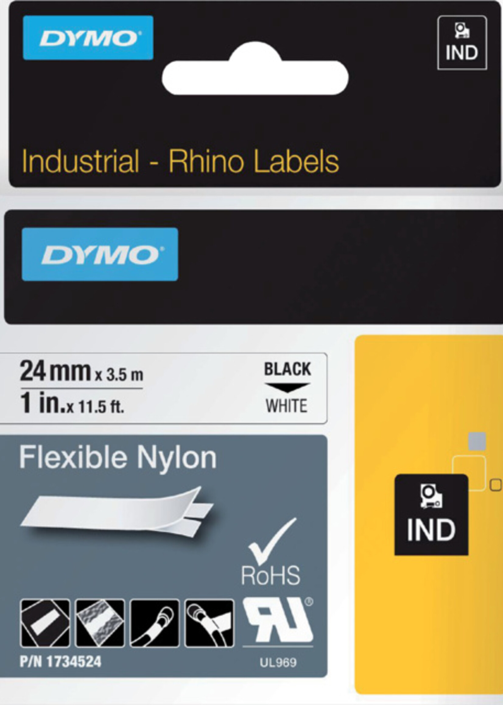 Dymo Dymo LTAPE 1734524 24MM WT/ZW