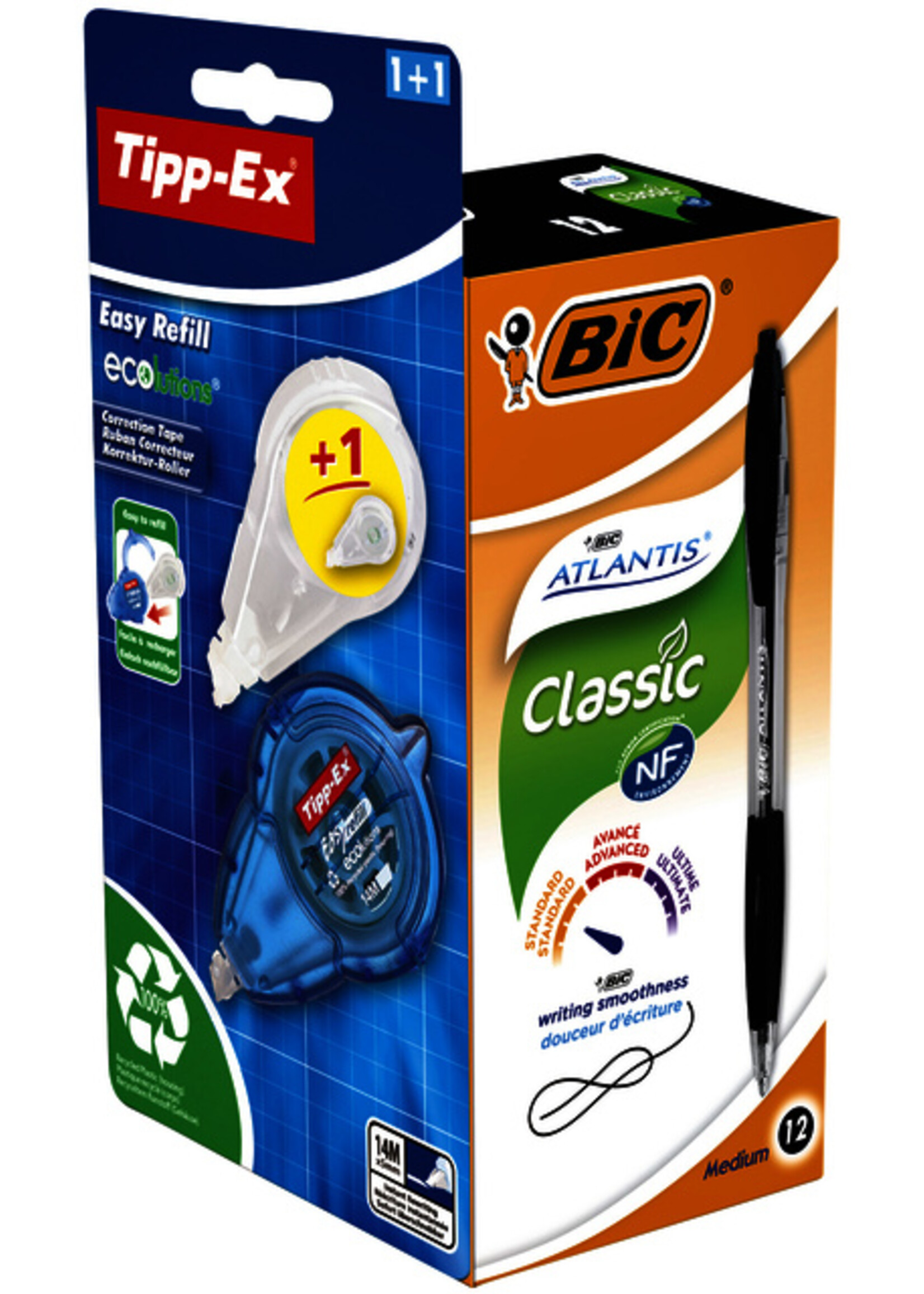 Bic Bic BALPEN ATLANTIS PROMO ZW 12STKS