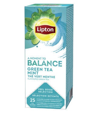 Lipton THEE BALANCE GREEN TEA MINT 25STKS