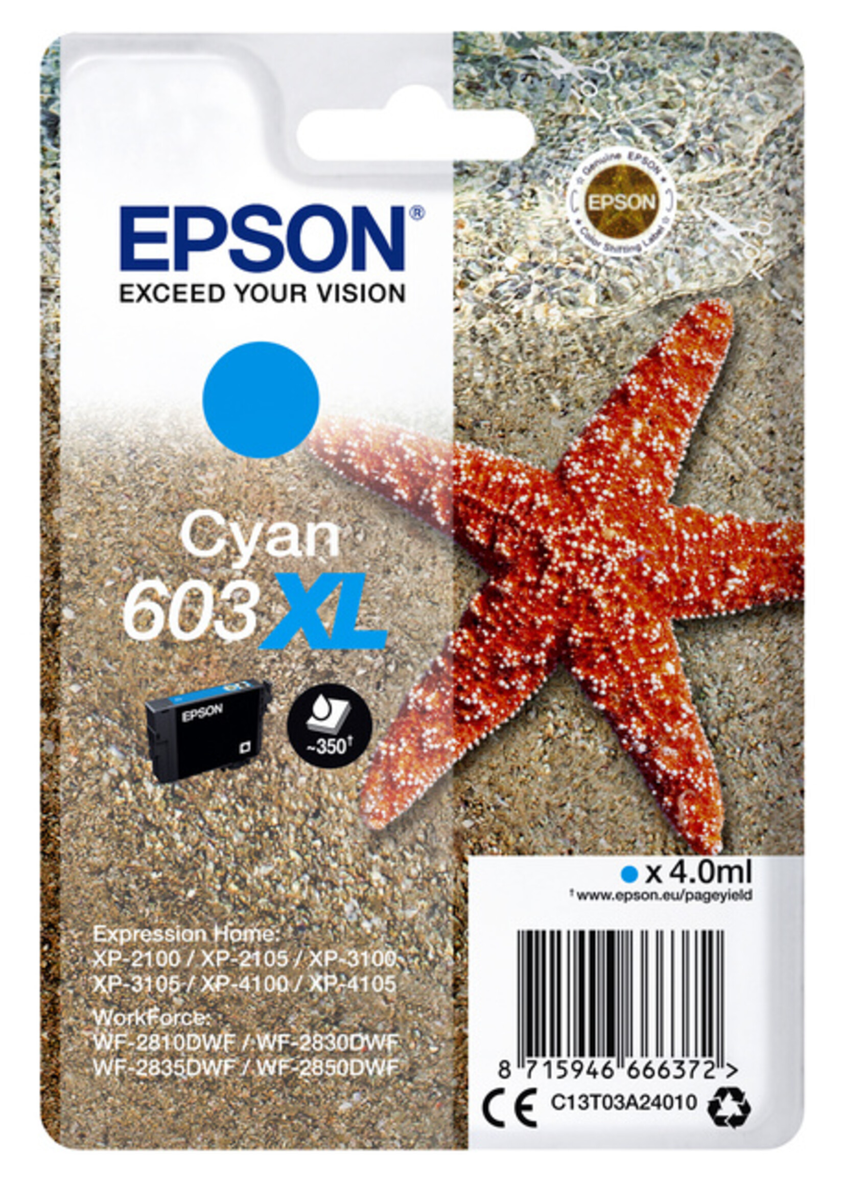 Epson Epson INKCARTRIDGE 603XL T03A2 BL
