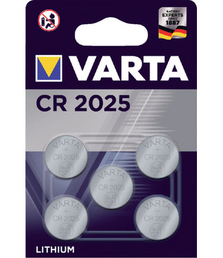 Varta BATTERIJ CR2025 LITHIUM 5STKS