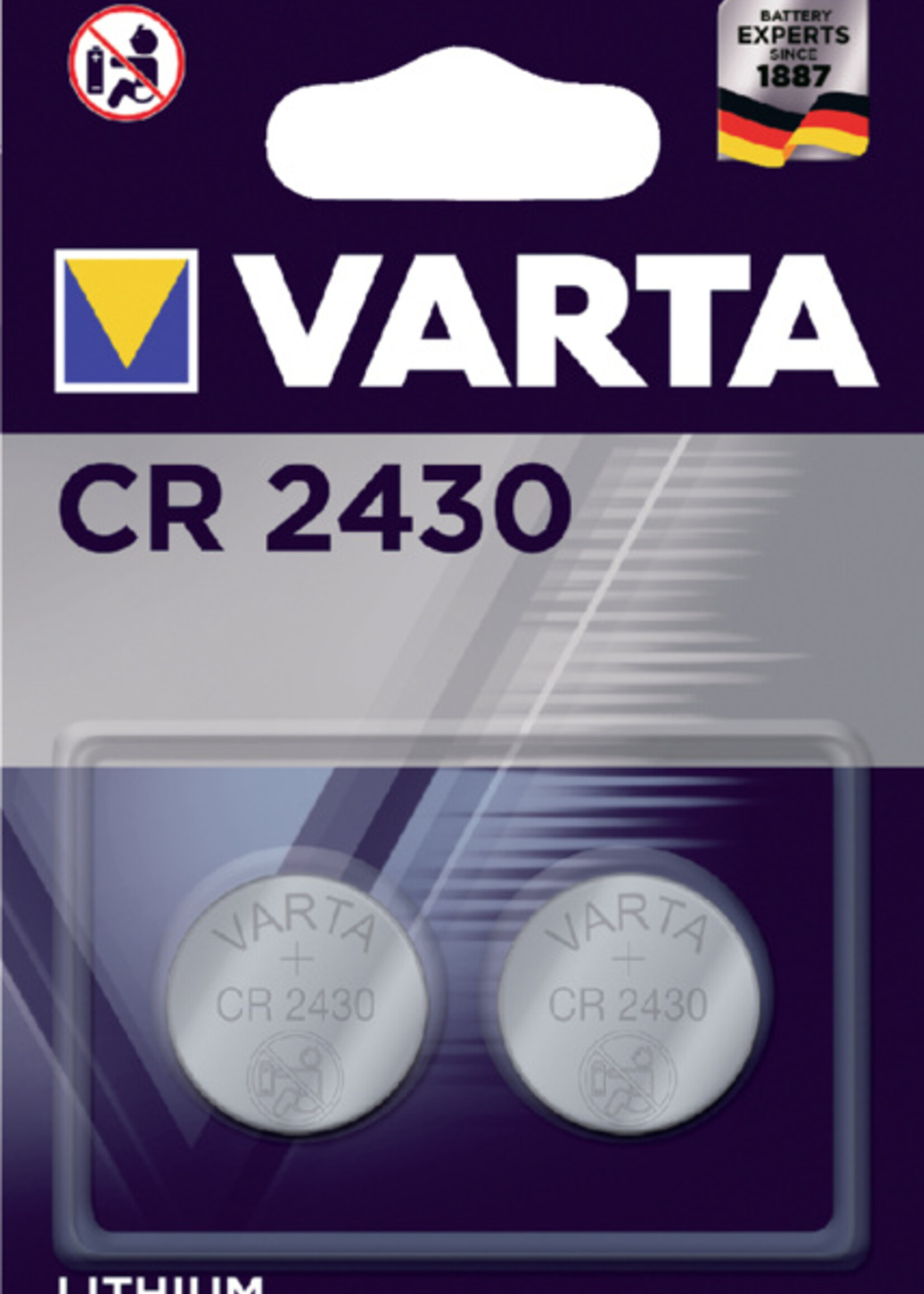 Varta Varta BATTERIJ CR2430 LITHIUM 2STKS