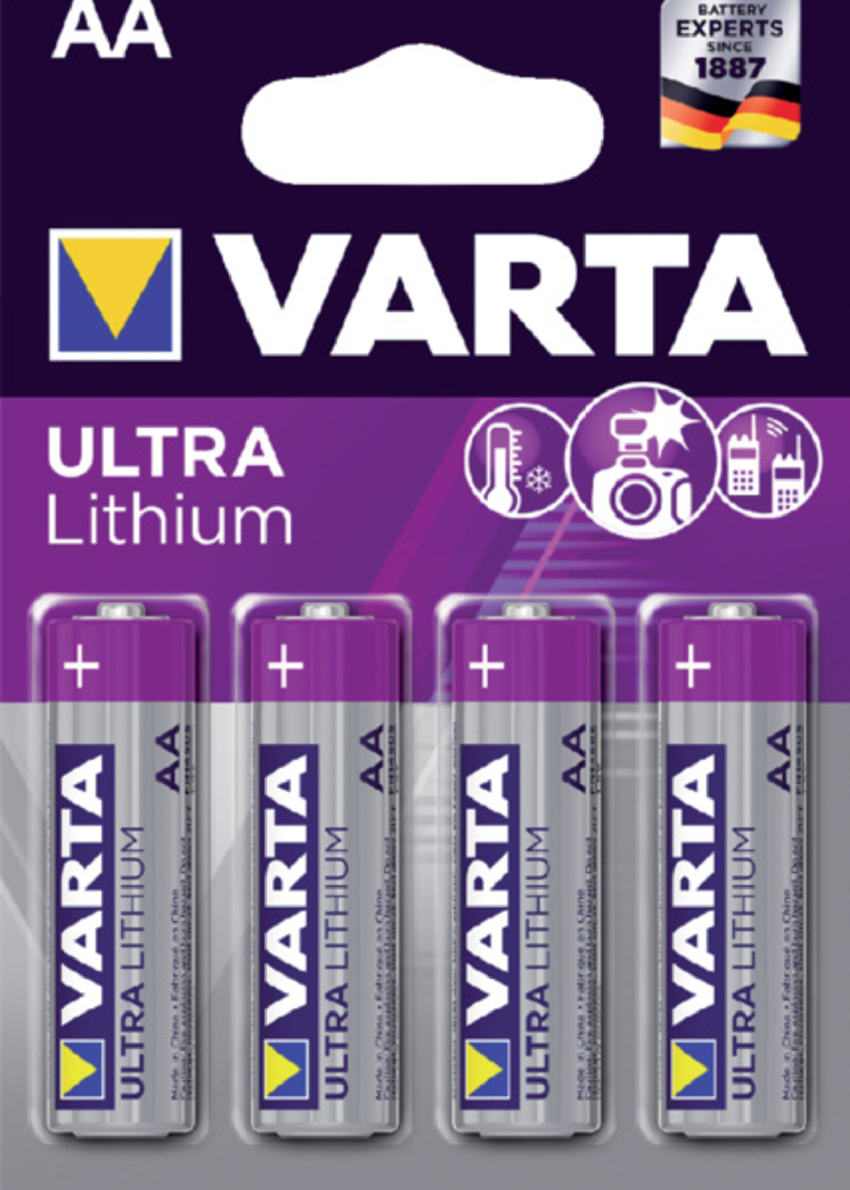 Varta Varta BATTERIJ AA PRO LITHIUM 4STKS