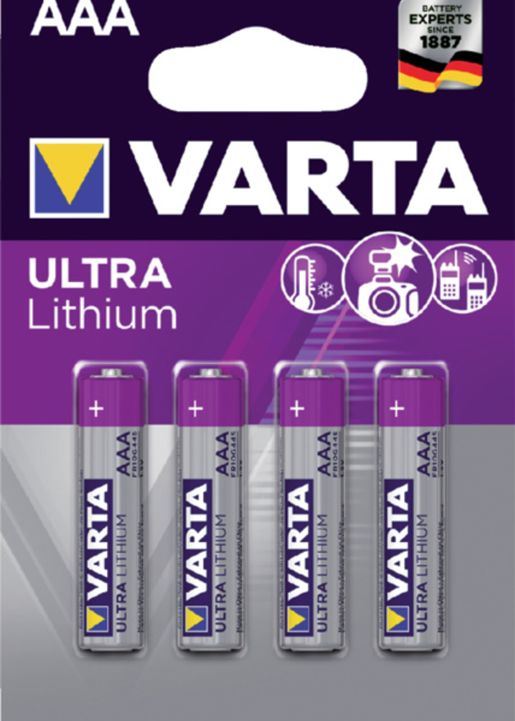 Varta Varta BATTERIJ AAA PRO LITHIUM 4STKS