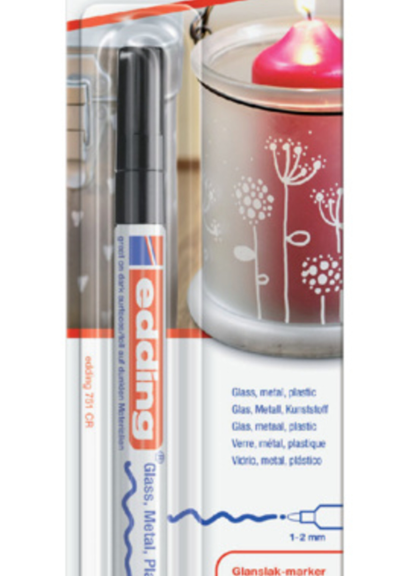 edding edding VILTSTIFT 751/1 ROND ZW