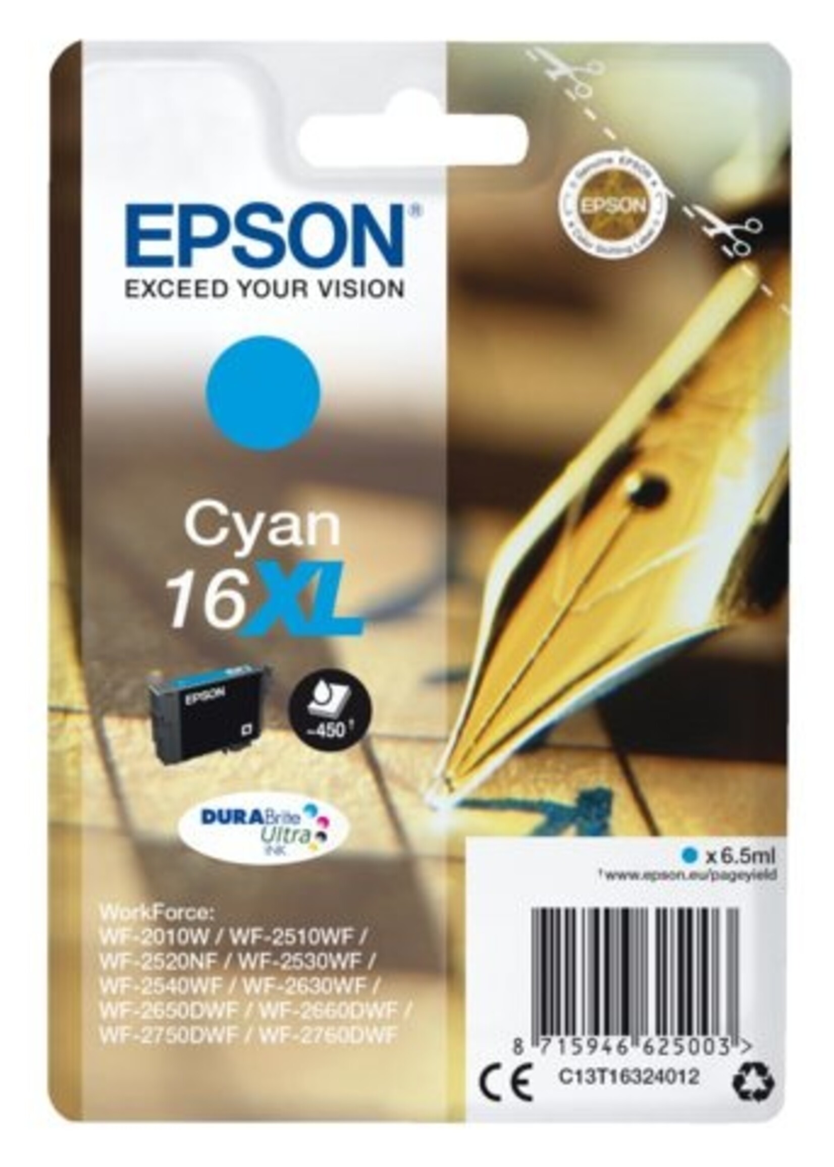 Epson Epson INKCARTRIDGE T1632 XL BL
