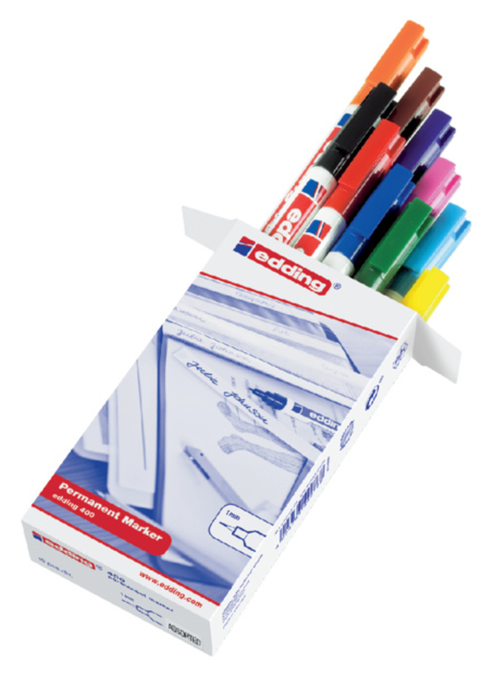 edding edding VILTSTIFT 400 ROND ASS 10STKS