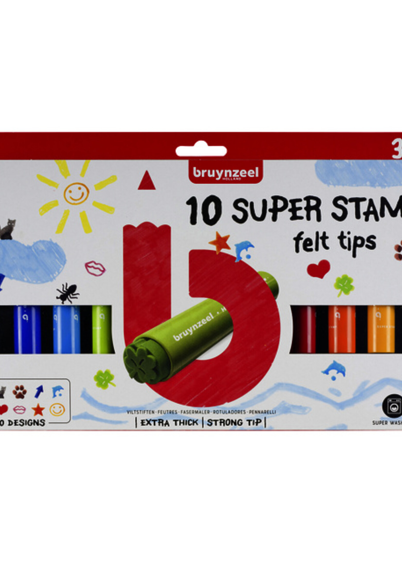 Bruynzeel Bruynzeel KLEURSTIFT KIDS STEMPELSTIFT ASS 10STKS