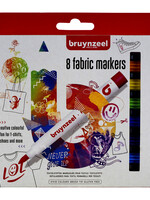 Bruynzeel VILTSTIFT TEXTIEL ASS 8STKS