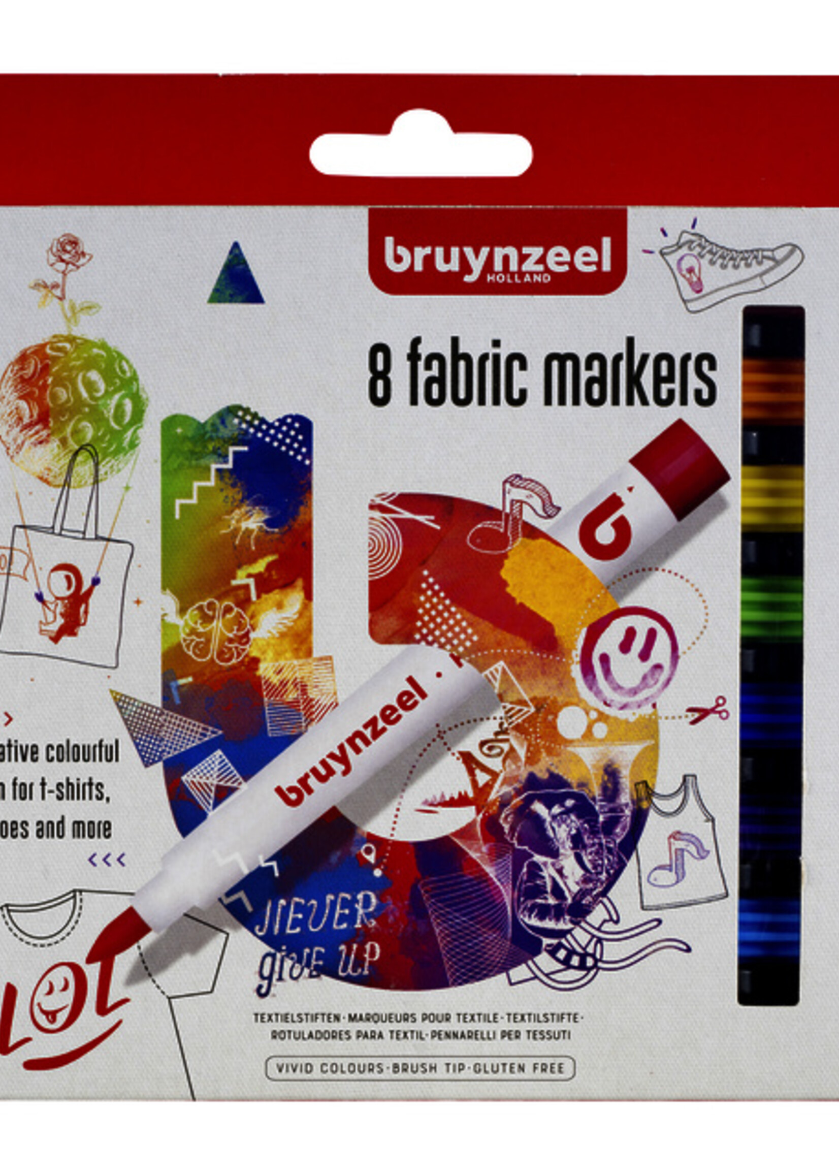 Bruynzeel Bruynzeel VILTSTIFT TEXTIEL ASS 8STKS