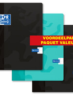 Oxford SCHRIFT A5 LIJN ASS 3STKS
