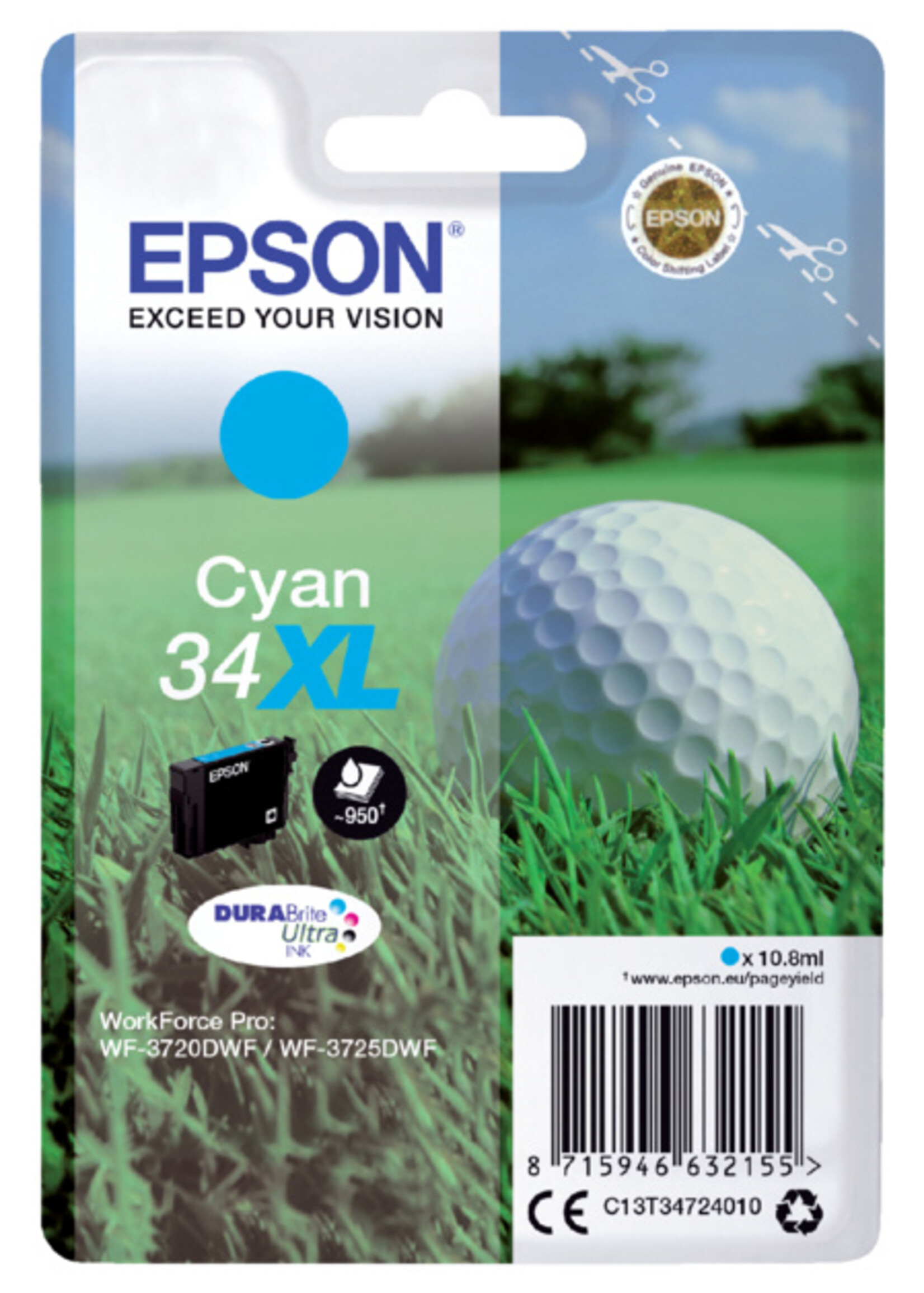 Epson Epson INKCARTRIDGE 34XL T3472 BL