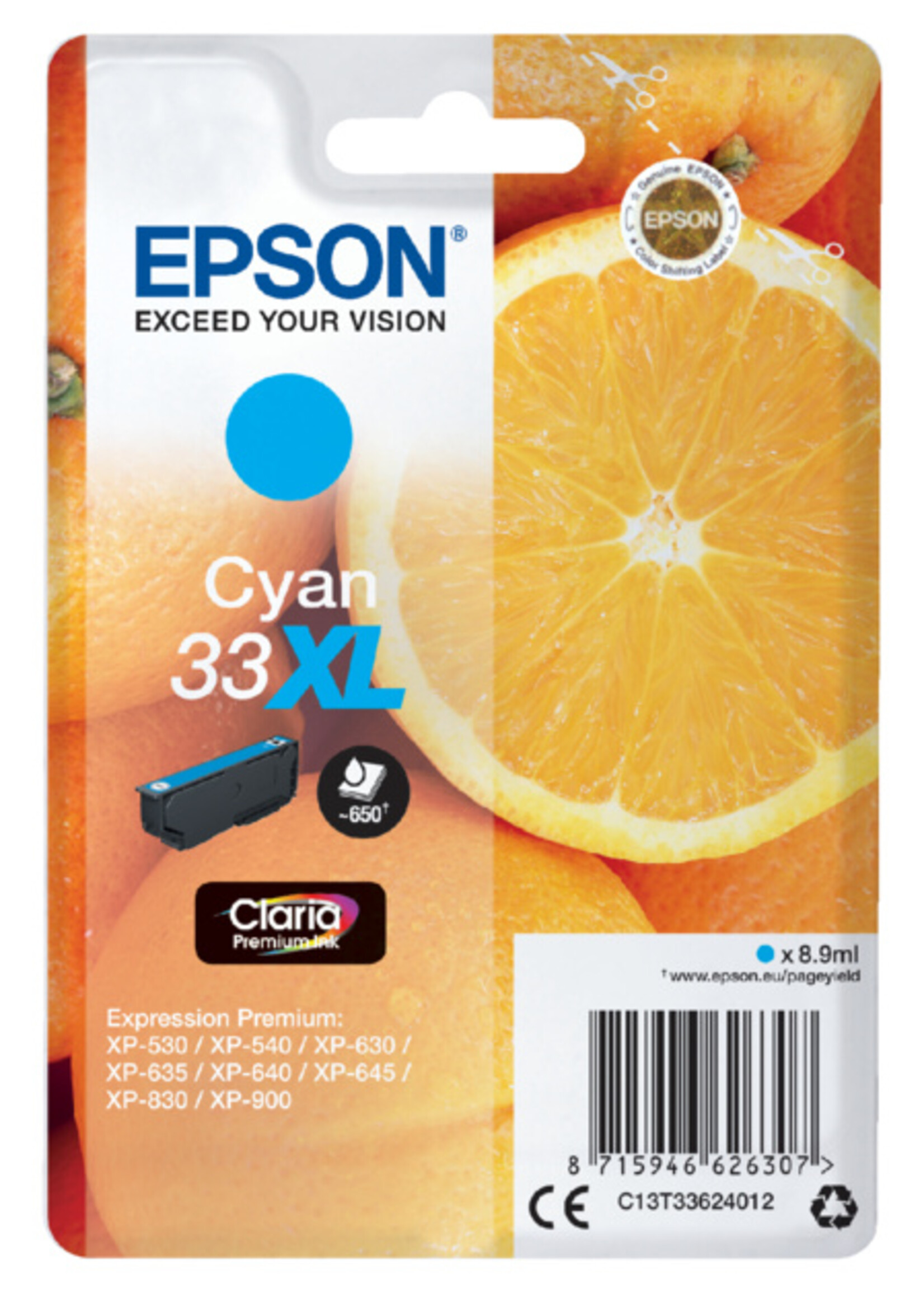 Epson Epson INKCARTRIDGE T3362 XL BL