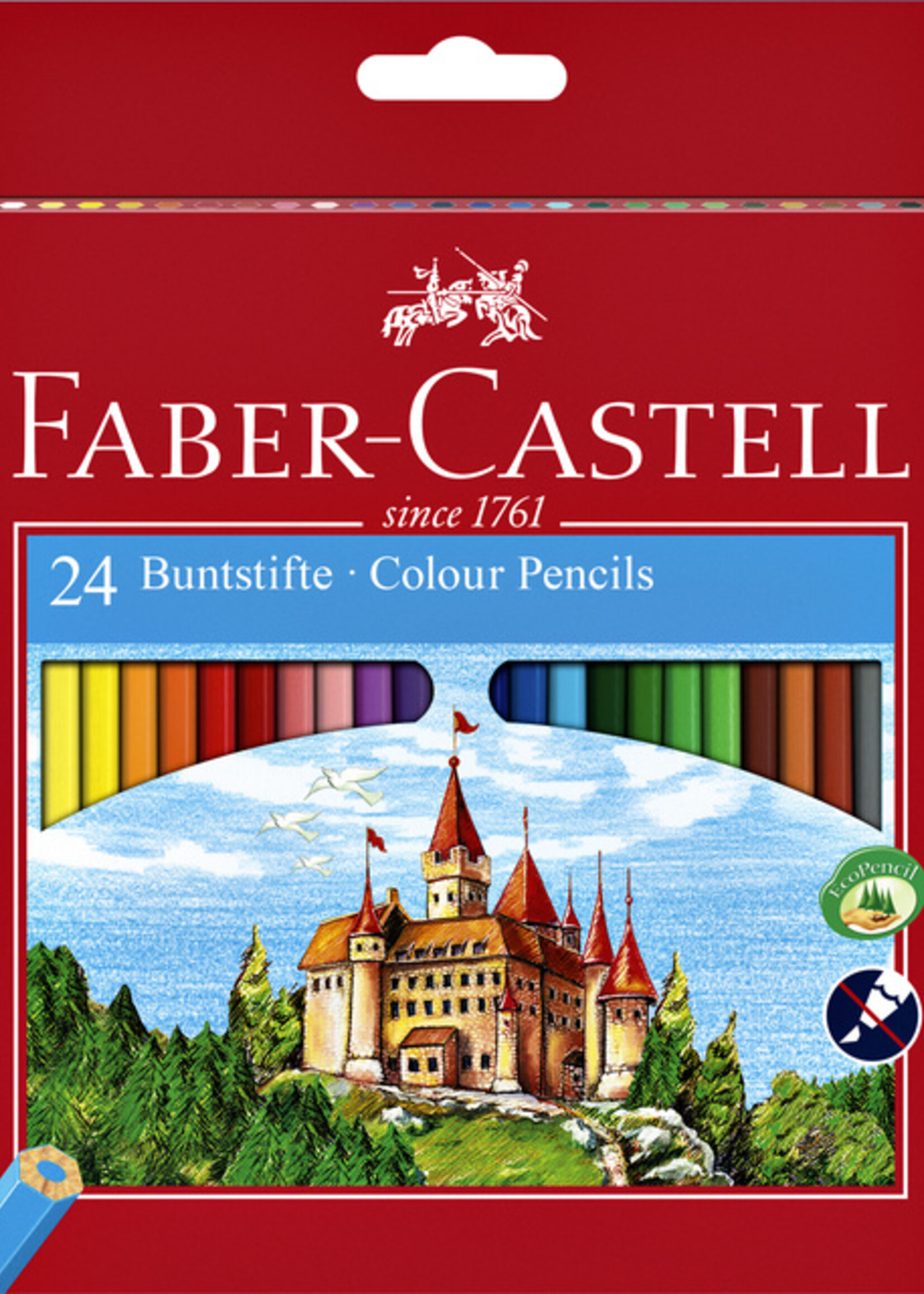 Faber Castell Faber Castell KLEURPOTLOOD ASS 24STKS
