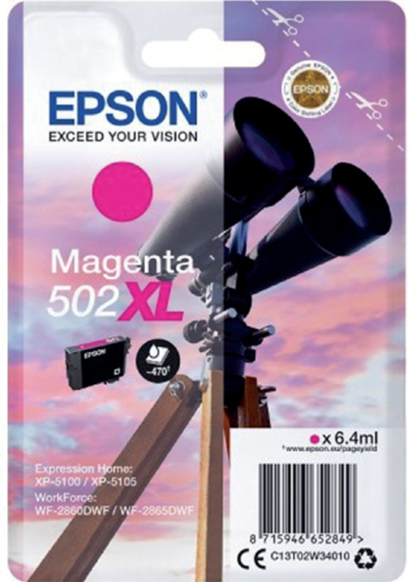 Epson Epson INKCARTRIDGE 502XL T02W3 RD