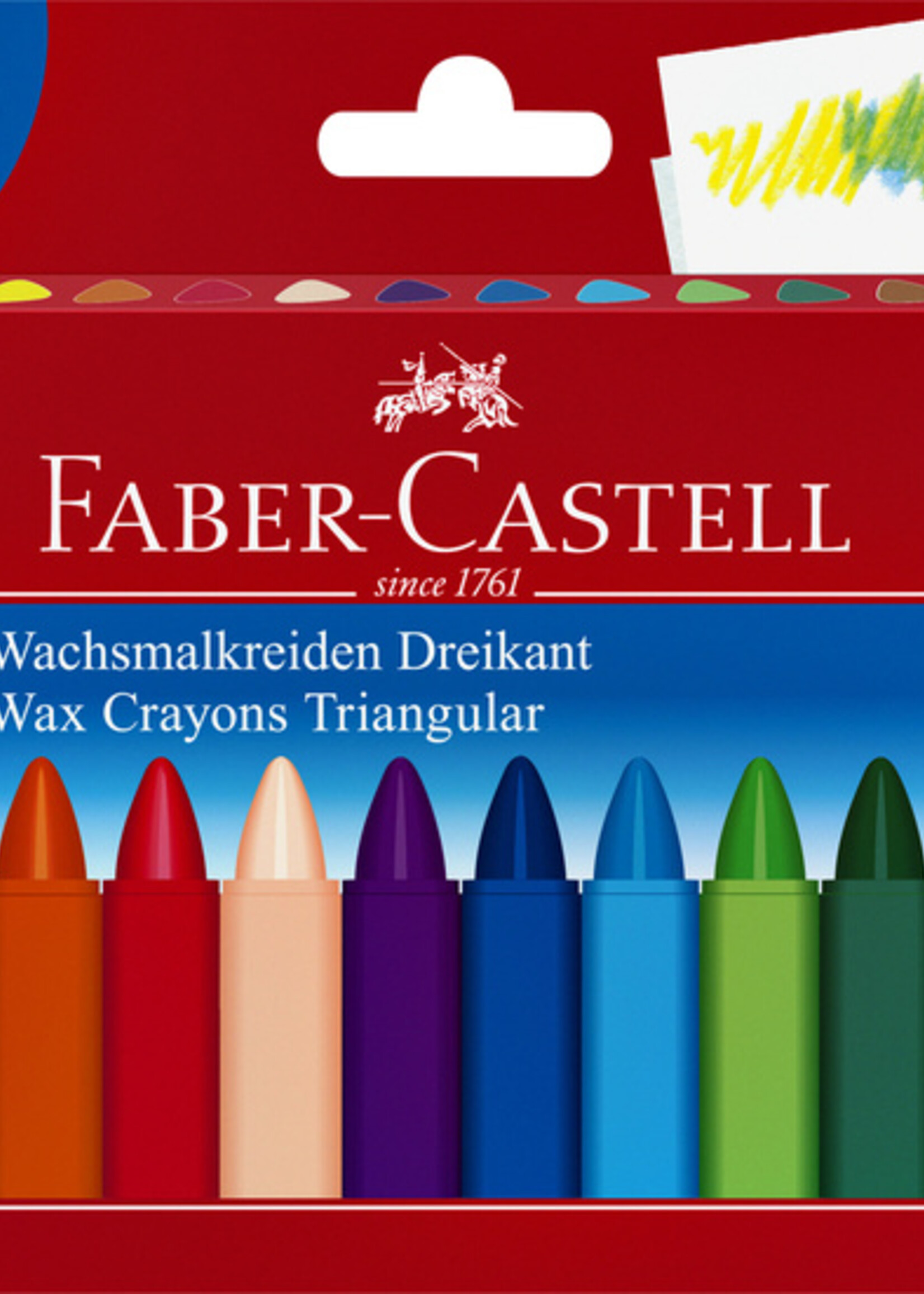 Faber Castell Faber Castell WASKRIJT 3HK ASS 12STKS