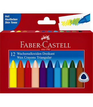 Faber Castell WASKRIJT 3HK ASS 12STKS