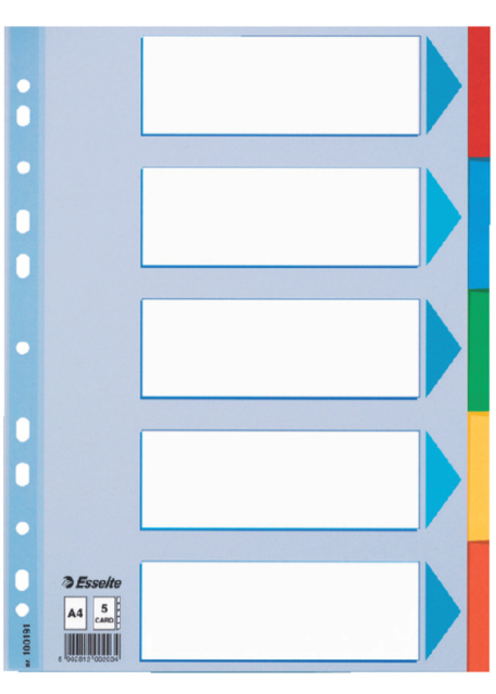 Esselte Esselte TABBLAD A4 11R KRT 5DLG