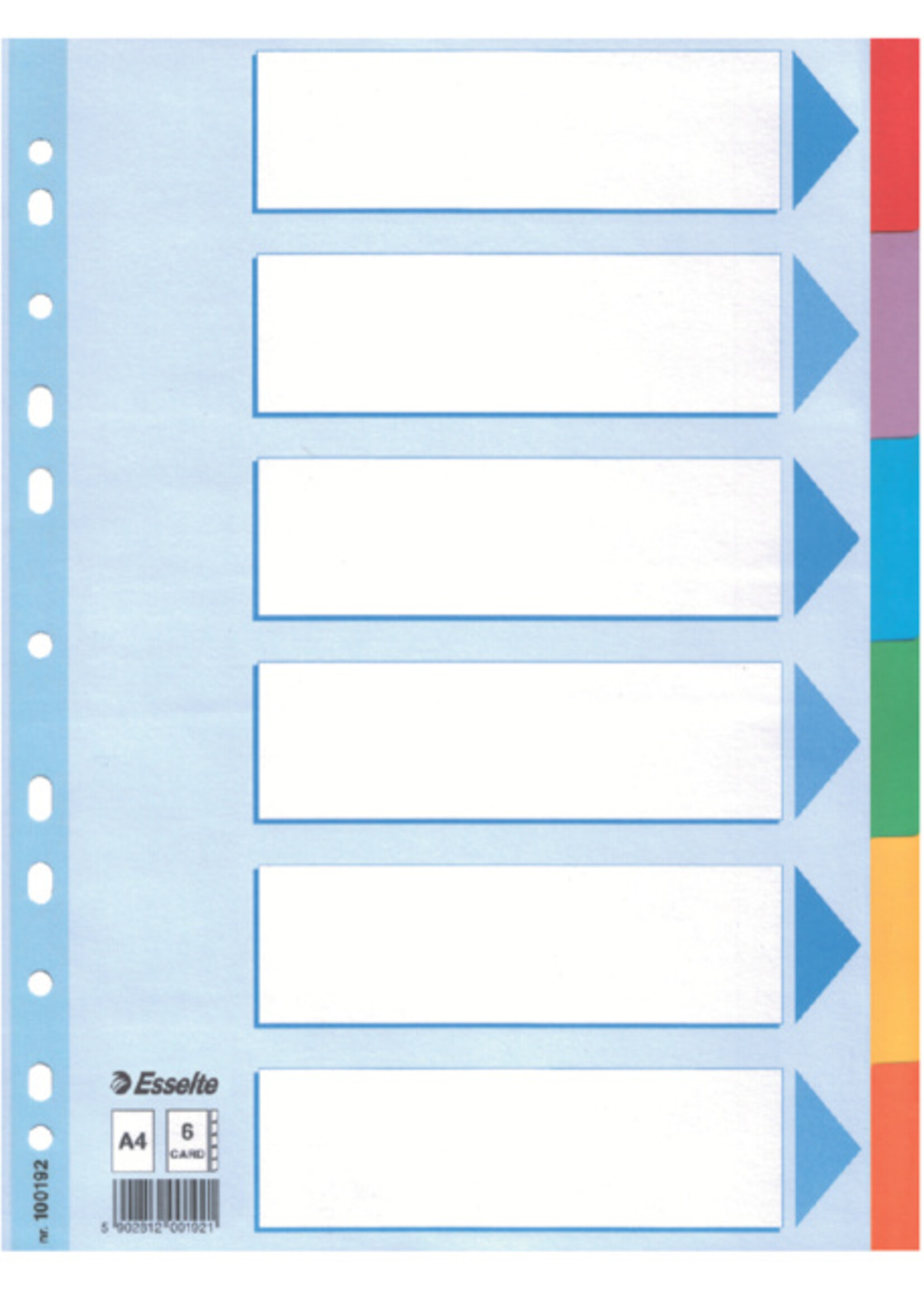 Esselte Esselte TABBLAD A4 11R KRT 6DLG