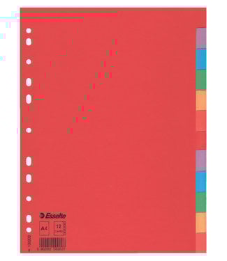 Esselte TABBLAD A4 11R KRT 12DLG