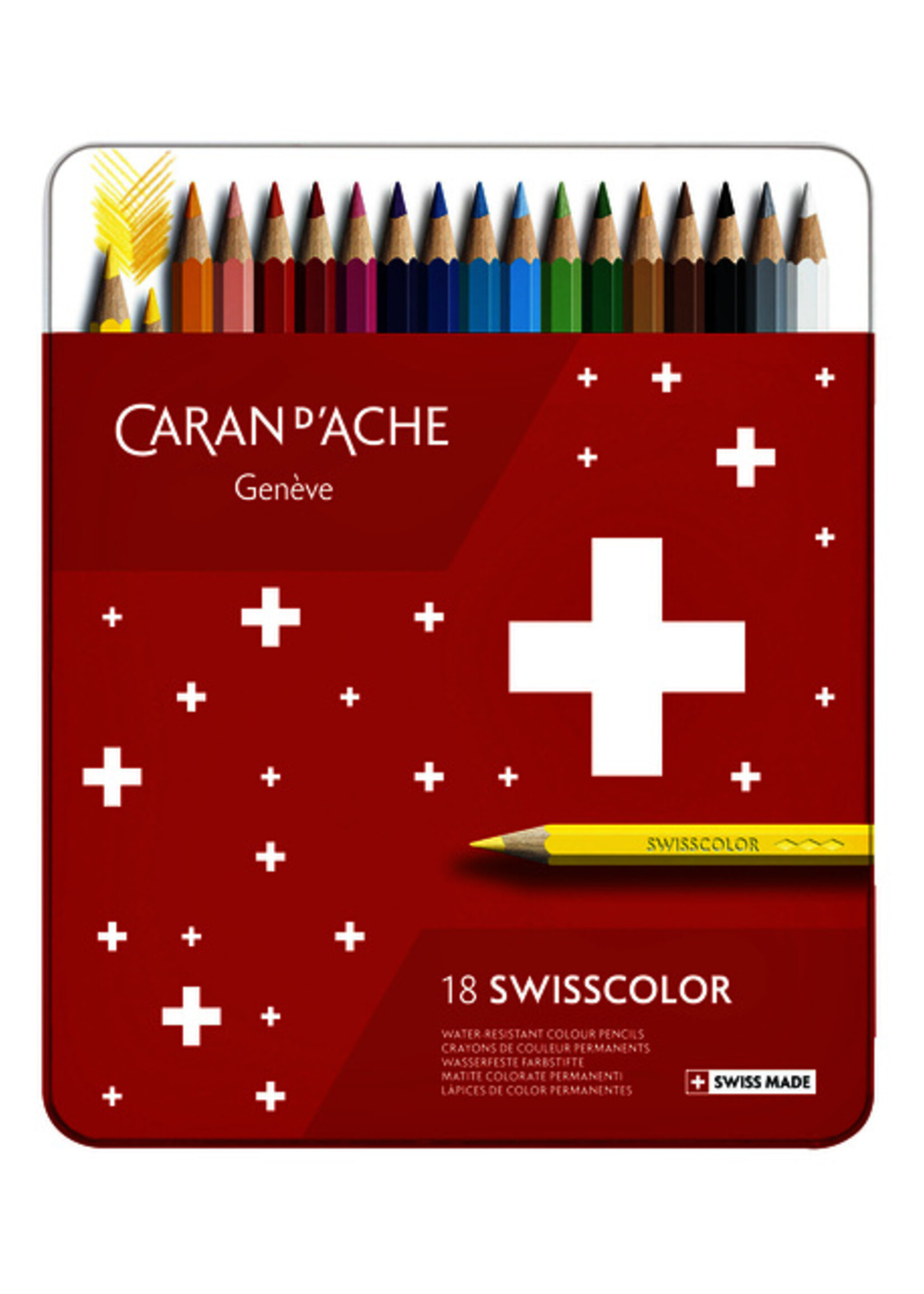 Caran d'ache Caran d'ache KLEURPOTLODEN SWISS 18ST