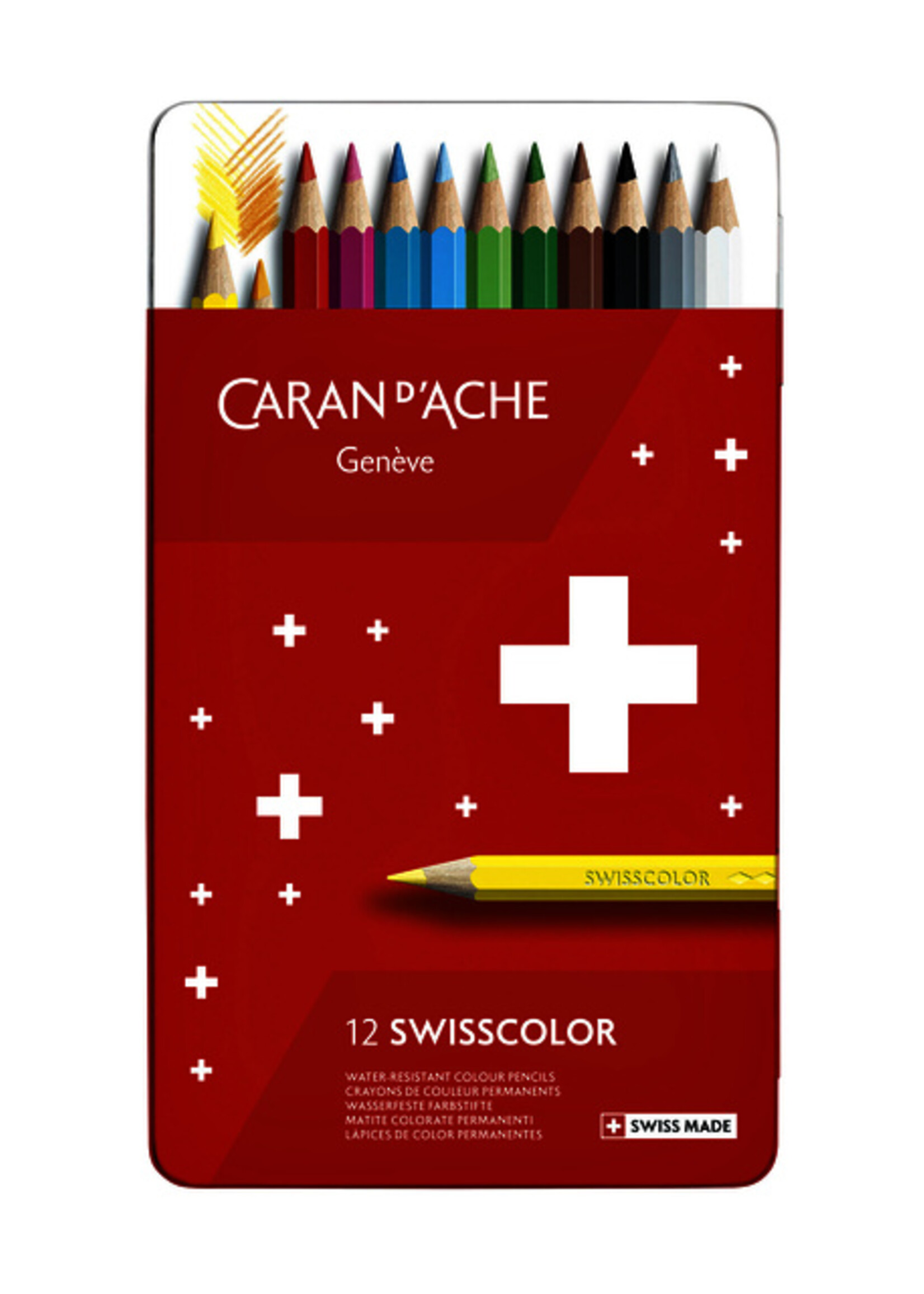 Caran d'ache Caran d'ache KLEURPOTLODEN SWISS 12ST