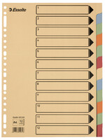 Esselte TABBLAD A4 23R KARTON 10DLG