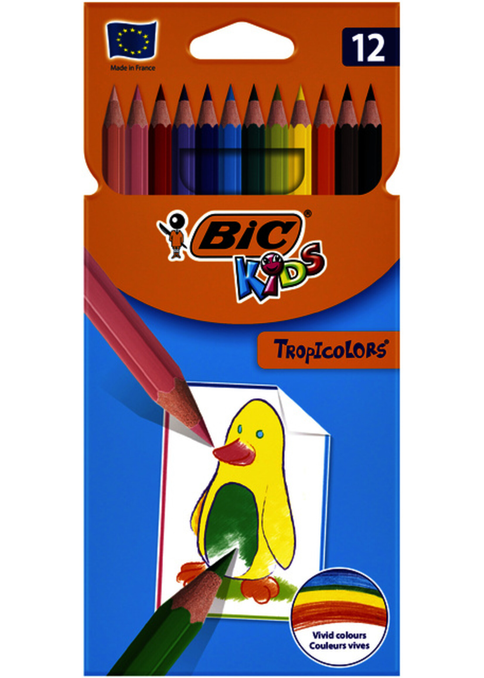 Bickids Bickids KLEURPOTLOOD TROPICOLORS 12STKS