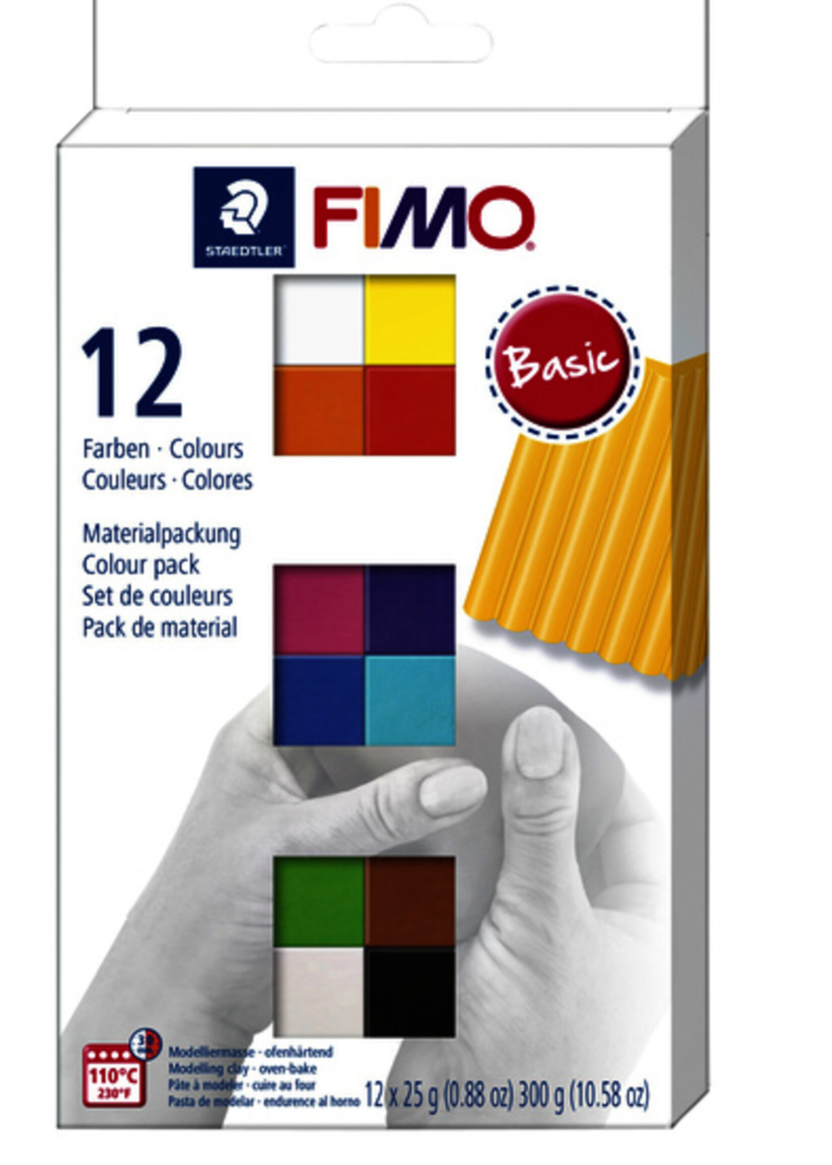 Fimo Staedtler Fimo Staedtler KLEI SOFT COLOUR BAS ASS 12STKS