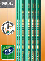 Bic POTLOOD EVOLU 655 HB + GUM 10STKS