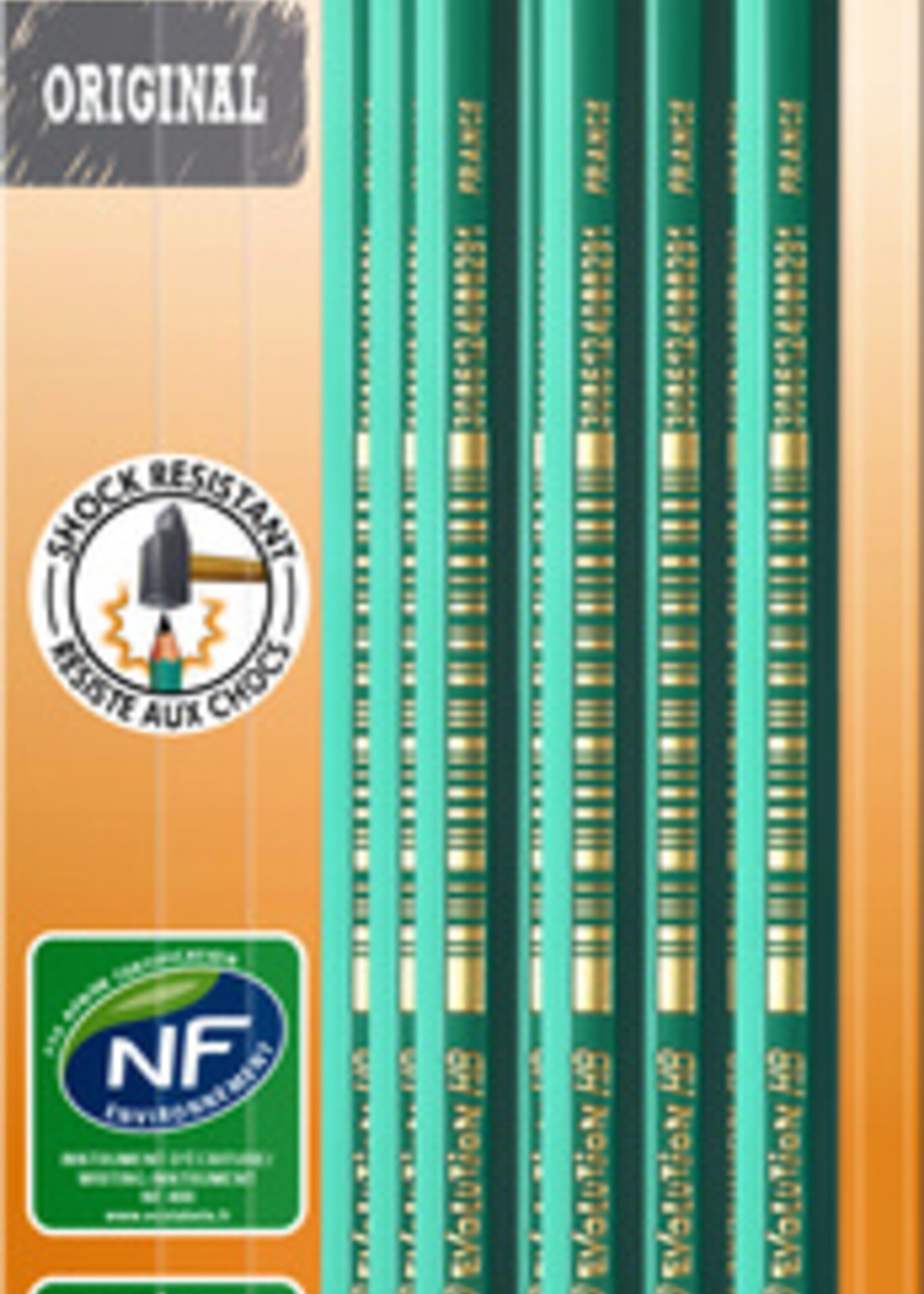 Bic Bic POTLOOD EVOLU 655 HB + GUM 10STKS