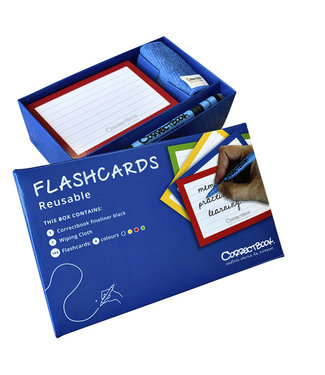 Correctbook FLASHCARD 75MMX110MM LIJN 144STKS