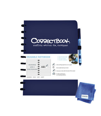 Correctbook NOTITIEBOEK A4 LIJN MIDNIGHT BLUE 40BLZ