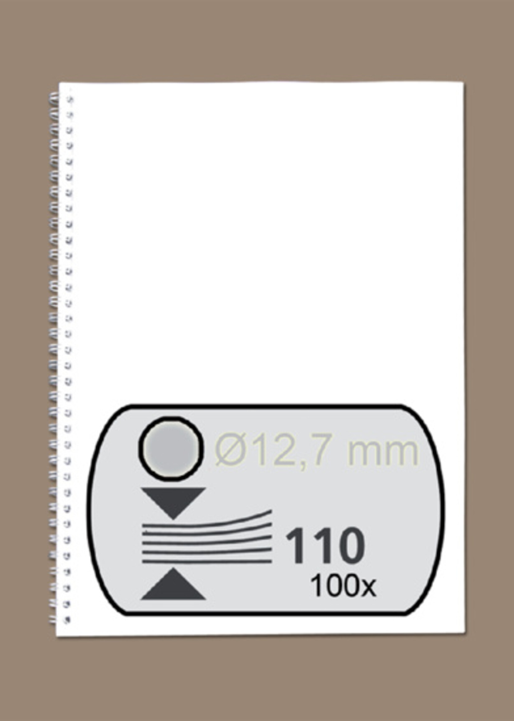 GBC GBC DRAADRUG 12.7MM 34R ZI 100STKS