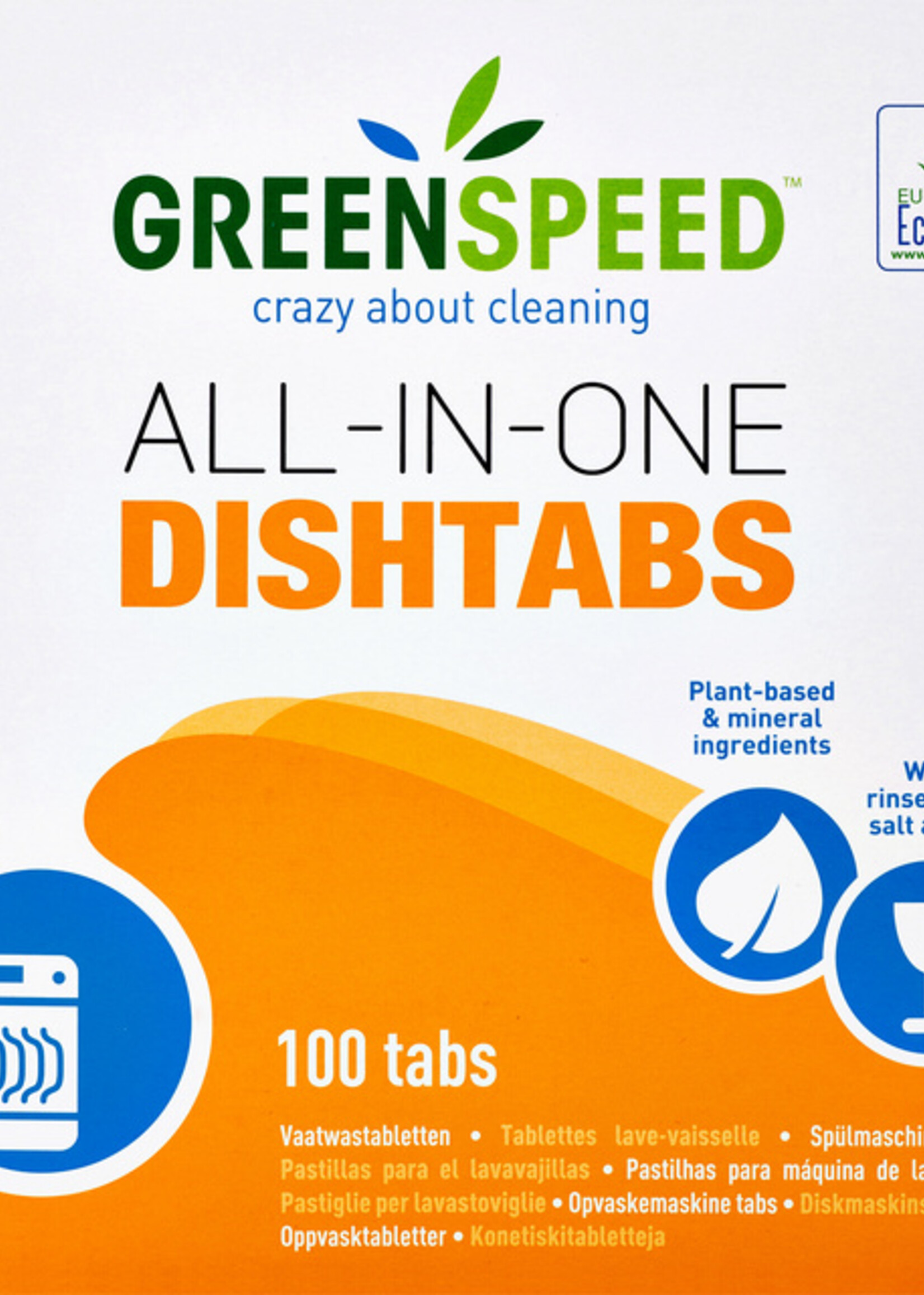 Greenspeed Greenspeed VAATWASTABLET ALL-IN ONE 100STKS