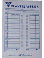 Haza SCOREBLOK KLAVERJASSEN 50V