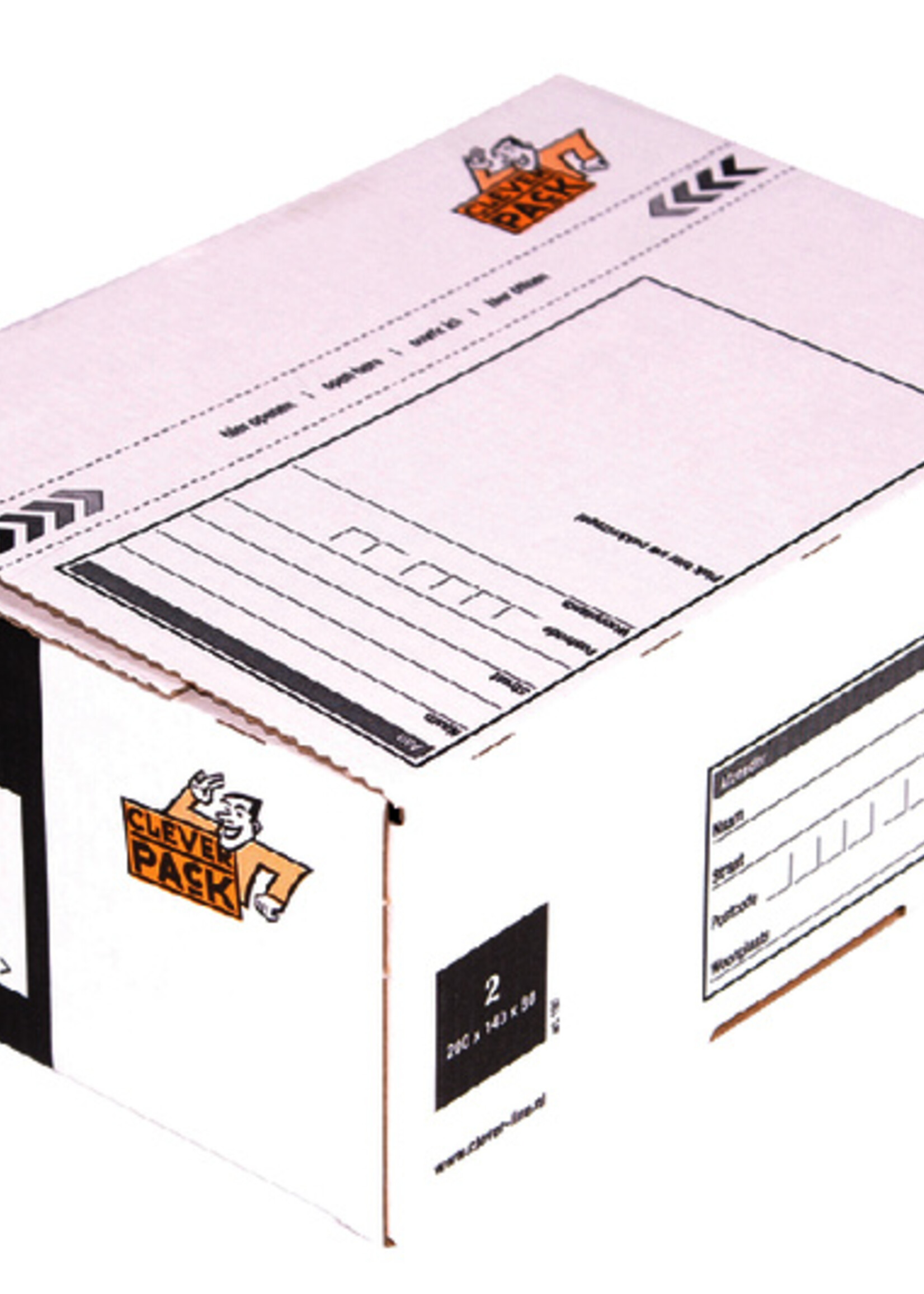 Cleverpack Cleverpack POSTPAKKETBOX 200x140x80MM 25STKS
