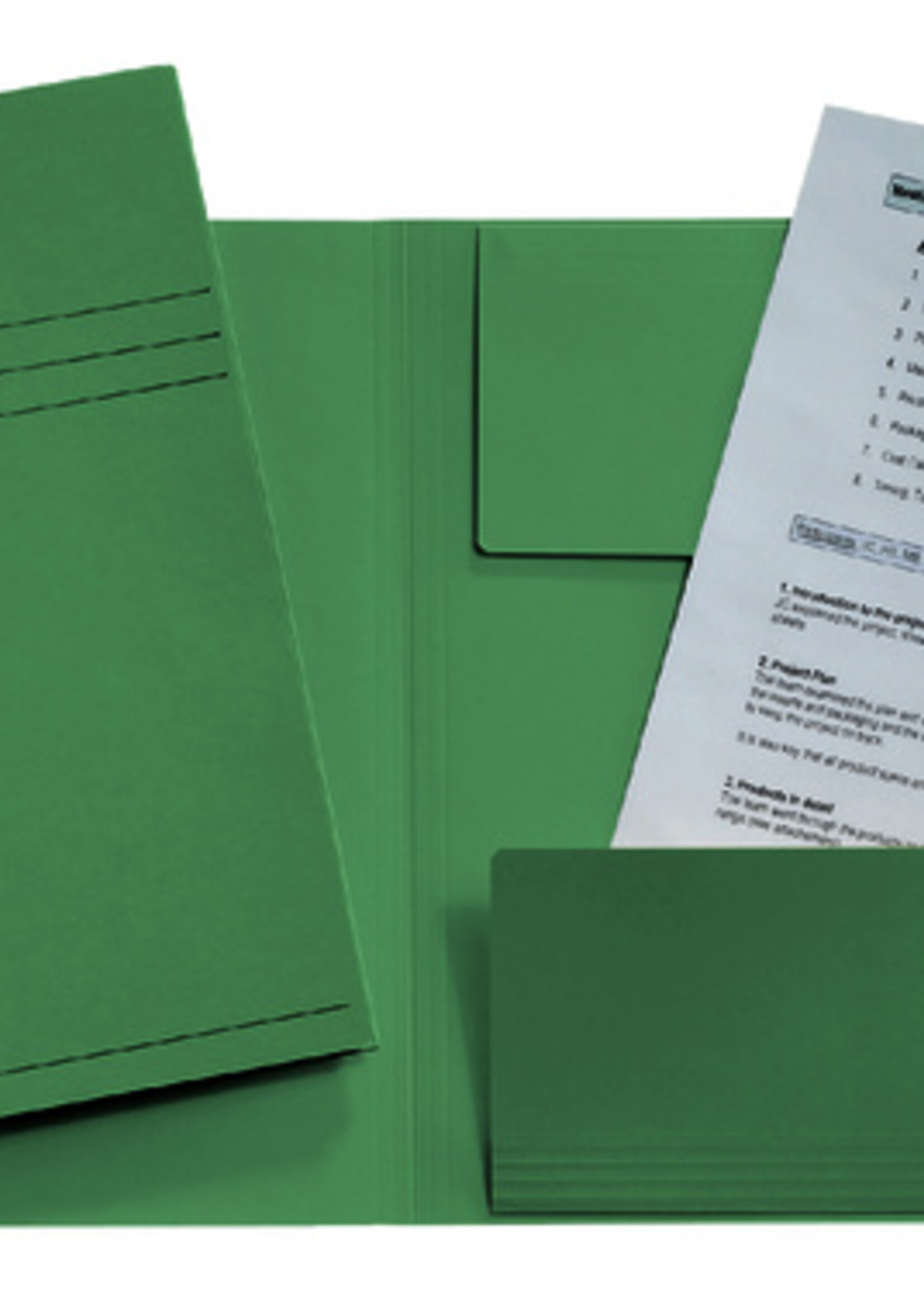 Esselte Esselte DOSSIERMAP 3KLEP GN